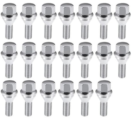 HZSMYXGS Bulloni Cerchioni Compatibile con Jeep per Compass 2017-2023 Bulloni per Ruota Auto M12x1,25 6511051AA