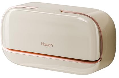 Porte-savon étanche avec boîte de drainage, mural avec drain et couvercle, à vaisselle étanche, double couche (blanc crème)