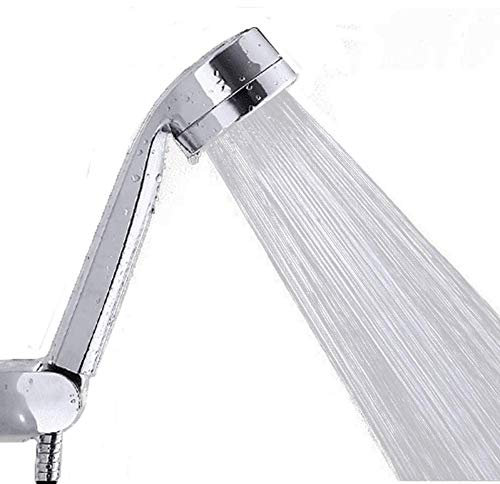 Handbrause mit LED-Licht, wassersparend, Druckbrause, verchromter Handbrause-Hochdruck-Badezimmerbrausekopf