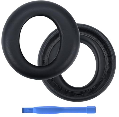 MMOBIEL Cuscinetti Auricolari di Ricambio per Sony PlayStation 5 Pulse Elite Wireless Cuffie PS5 Memory Foam e Protein PU Cuscinetti Cuffie - Padiglioni Cuffie – Nero