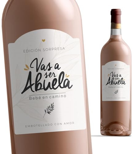Manahia - Etiqueta de vino abuelo | Vas a ser abuelo, bebé en camino | Anuncio de embarazo, Regalo futuro abuelo, Sorpresa embarazo, Etiqueta vino personalizada, Anuncio nacimiento (abuela)
