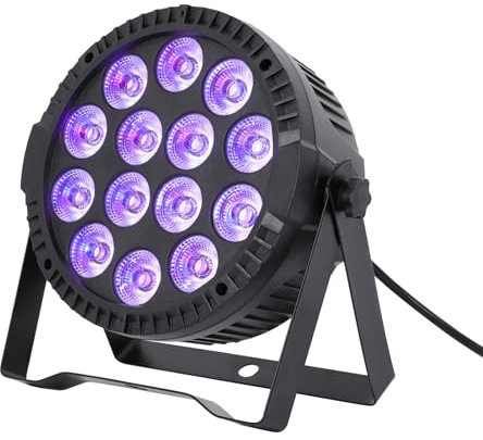 RGBW Scheinwerfer Bühnenlicht Scheinwerfer RGBW LED Par Licht für Hochzeiten Familienfeiern Kirchen Schwarz 22 * 23.5 * 8CM