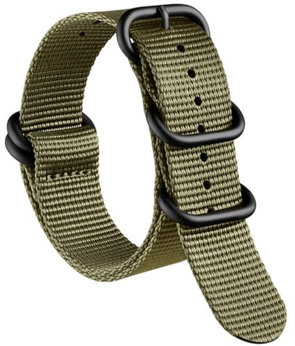 AIYIRUO NATO Uhrenarmbänder Nylon G10 Premium Ballistic Multicolor Ersatzuhrenarmbänder mit Silber Edelstahlschnalle Watch Strap für Männer Frauen 18mm 20mm 22mm 24mm