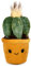 Playbyplay Peluche Soft Garden, Cactus Verdi, 20 cm, Naranja