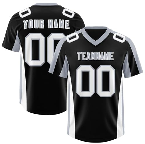Generisch Personalisiert American Football Spieltrikots Mit Name Nummer Personalisierte Trikot T-Shirt Für Herren Damen Kinder