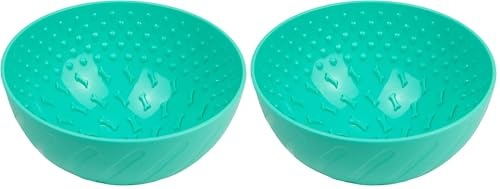 Ancol Örva Pet Enrichment Wobble Bowl - Dogs Interactive Slow Feeder - Improves Dogs Digestion and Mind Stimulation - Boredom and Anxiety Reducer (Pack of 2)