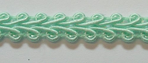 1A-Kurzwaren 32m Posamentenborte 6mm breit Farbe: Mint 2318-191