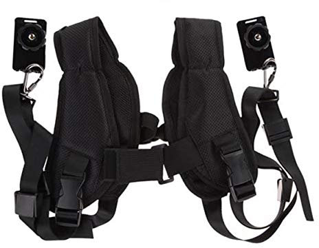 Digital Hd DOPPIA CINGHIA TRACOLLA COMPATIBILE CON nikon D7100 D7000 D5100 D5200 D3200 D3100 D800 D600 D610, COMPATIBILE CON canon 5d mark III II 6D 7D 60D a 700D 650D 600D