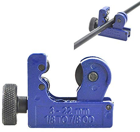 ZSHJG Mini Rohrschneider Pfeil Trimmer Cutter 3-22 mm Rohrabschneider Rohr Schneidwerkzeuge Perfekt für Carbon und Glasfaser (Blau)
