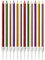 LUTER Metallic Candle Candle Long Birthday Candles with Stand Multi Colour Cake Candles for Wedding Birthday Party Decoration (24 Pieces)