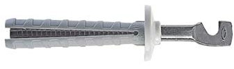 Fischer TF 9/30 Mensola per Radiatore Tubolare Lamellare, Termosifone Lamellare,per pieni e semipieni, 2 staffe per confezione, 501097, bianco