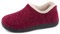 ULTRAIDEAS morbide Pantofole da Donna in Memory Foam con Retro Chiuso con Calda Fodera in Pile, Scarpe da casa in Cotone Misto Lana con Suola in Gomma Antiscivolo per Interni all'aperto, rosso, 39EU