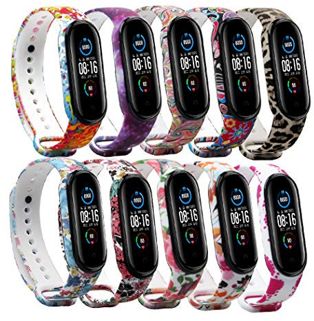 Baaletc Correa para Xiaomi Mi Band 5 Pulsera, Coloridos Reloj Silicona Reemplazar Banda Pulsera para Xiaomi Mi Band 5