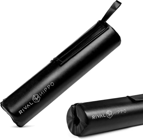 Premium Hip Thrust Pad und Squat Pad – Rutschfestes Langhantelpolster bleibt sicher an Ort und Stelle, Stangenpolster für bequeme Kniebeugen, Ausfallschritte, Gesäßbrücken, integrierte