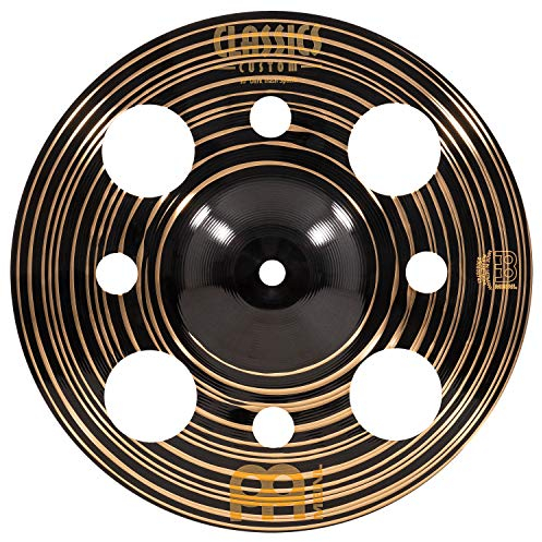 Meinl Cymbals Classics Custom Dark Plato Trash Splash de 10 pulgadas (25,40cm) Platillos de Batería - Bronce B12, Acabado Oscuro (CC10DATRS)
