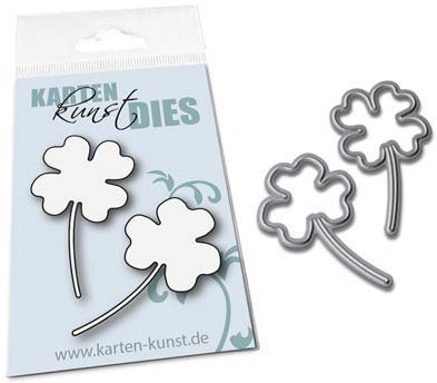 Karten-Kunst Stanzschablone kk-D123 Stanze Mini Lucky Glücks-Kleeblätter Schneideschablone