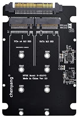 ChenYang M.2 NVME PCIE SSD vers U.2 SFF - 8639 et NGFF SATA SSD vers SATA 2 en 1 PCBA Adaptateur combiné