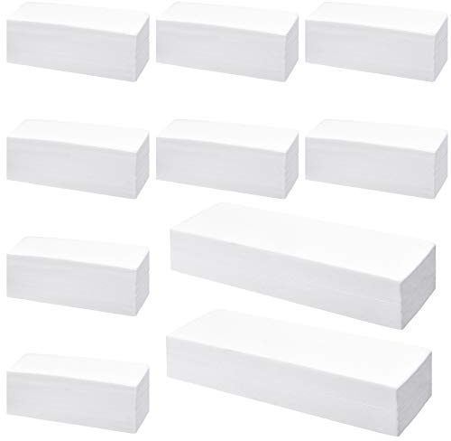 Maitys 1000 Pcs Non-woven Wax Strips 2 Size 2.8x7.9'' 1.5x3.9'' Body Facial