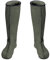 3Kamido Calze per Stivali in Feltro, Verde Oliva 37/38 Scarpe Interne per Stivali in Gomma, 36-50, Lunghe, Calza Donna, Uomo, Inserto riscaldante in Feltro, Calze Termiche