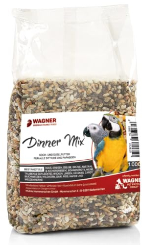 Wagner's Dinner Mix - Quell- und Kochfutter für Sittiche und Papageien - 1 kg