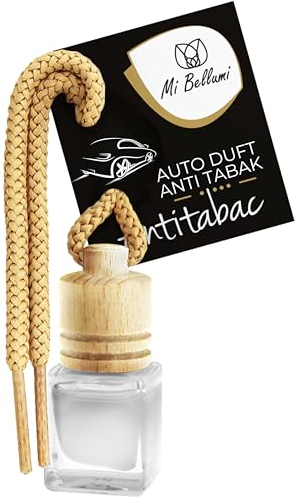 Mi Bellumi Auto Duft Anti Tabak - Bergemotte, Zedernholz - Duftanhänger Auto | Anti Nikotin Geruch Auto - Anti Rauch Duft Anti Tobacco Car Air Freshener - Lufterfrischer Anti Tabak Raumduft