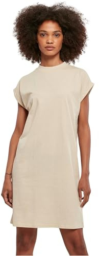 Urban Classics Damen Kleid mit überschnittenen Schultern, Shirt-Kleid für Frauen Ladies Turtle Extended Shoulder Dress, in über 10 Farben erhältlich, Größen XS - 5XL