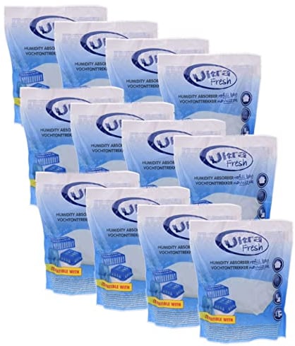 12 recambios para deshumidificador Ultra Fresh de 450 g, color blanco