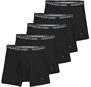 POLO RALPH LAUREN 5-Pack Boxer Brief Black 1 LG