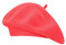 Gllutt Sommer-Strickmütze, dünne Baskenmütze, für Damen, französischer Stil, locker, weich, einfarbig, Rot - Strawberry Red, Einheitsgr��e
