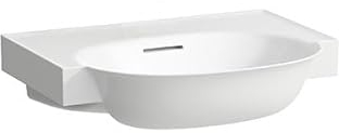 Laufen The New Classic Waschtisch, unterbaufähig, mit Überlauf, ohne Hahnloch, 600x480mm, H813853, Farbe: Weiß