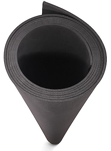 Noire Mousse EVA 3mm, MEARCOOH 150cm*90cm Mousse EVA Cosplay, 1PCS Feuille Mousse EVA densité 86kg/m3 pour les costumes de cosplay, l'artisanat, les projets de bricolage (Noir 3mm)