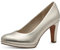 MARCO TOZZI Damen Pumps mit Trichterabsatz Vegan, Beige (Platinum), 40 EU