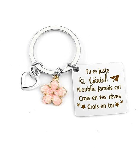 Porte Clef Meilleure Amie Cadeau, Cadeau Meilleure Amie Femme Cadeau D'anniversaire pour Amie Cadeau de fin d'études Universitaires de Noël Idée Cadeau Copine Amitié Cadeau Meilleure Amie Original
