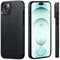 pitaka Hülle für iPhone 15 Plus Magnetische Schutzhülle mit Vollem Schutz Kompatibel mit Magsafe Dünne Hülle Kratzfest und Stoßfest aus 1500D Aramidfaser/TPU [MagEZ Case Pro 4] Schwarz/Grau