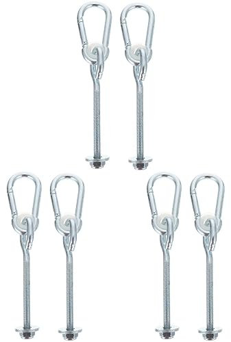 3 Paar Schaukelverbinder for Outdoor-Schaukeln, Schaukel, Outdoor-Schaukel, Hängematte, Stuhl, Decke, Hängemattenhaken, Yoga-Schaukelhaken, Hängematten-Hängehaken, Aufhängehaken, Schaukelhaken for Dre