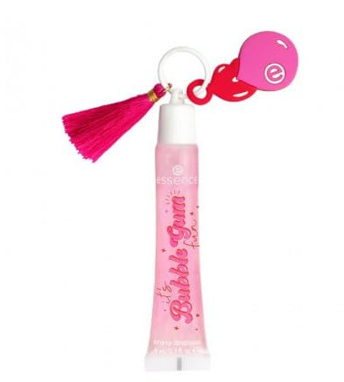essence it's Bubble Gum fun shiny lipgloss, Nr. 01, Pink, sofortiges Ergebnis, glänzend, vegan, ölfrei, ohne Parabene, ohne Mikroplastikpartikel, 1er Pack (9ml)