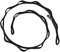BigCheer Widerstandsfähige leichte Daisy Chain,Daisy Chain 120 cm aus PE Bandschlinge,Vielseitig für Klettern, Aerial Yoga & Gym – Robustes Sicherheitskette (Schwarz)