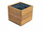 FKL DESIGN Home Deco Pflanzkasten aus Holz Pflanzkübel für GartenTerrasse Holzkasten Holzkübel Imprägniert D26 (Eiche, 30 x 30 x 24 cm)
