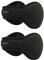FSMILING Lot De 2 Cache-Oreilles D'Hiver Chauds Réglables Noir En Polaire Pliable Pour Homme Femmes