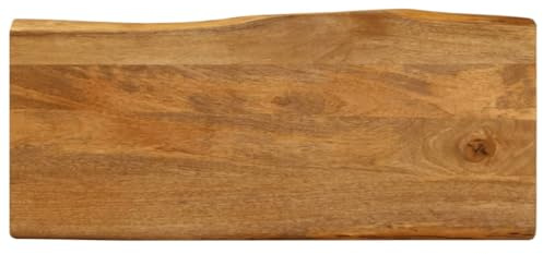 vidaXL Tischplatte mit Baumkante 80x40x2,5 cm Massivholz Mango