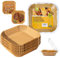 Katbite 130 Stück Backpapier für Heißluftfritteuse, 20x20 cm Airfryer, Hitzebeständig Heißluftfritteuse Backpapier mit Philips Cecotec COSORI Midea Russell Hobbs XL XXL Airfryer