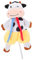 CRILSTYLEO 1 Stk Beruhigendes Handtuch -plüschdecke Mädchenspielzeug Babydecke Mit Kuscheltier Gehirnspielzeug Plüschtier Jungenspielzeug Liebe Für Elasthan Super Weich Weiß