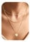 Chriscoco 3Pcs Layered Necklace - 14K Gold Plated Choker Necklace with Sun Pendant - Jewellery Box Included