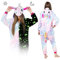 Jumpsuit Onesie für Damen und Herren - Sanft Kuschelig Unisex Pyjama - Warme Schlafanzug - Karneval Kostüm Damen oder Herren - Kostüm Einhorn Motiv