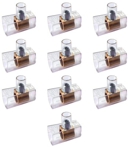 10 Morsetti unipolari, sezione 25mm² 25mmq, morsetto per cablaggio forbox, campanelle, in policarbonato e ottone, per scatole di derivazione, portata 450V 101A