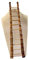 Abaodam Miniature Ladder Decor Bamboo Ladder for Mini House Fairy Garden Accessory