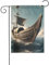 Old Viking Boat Print Indoor Outside Home Patio Lawn Decor Garden Banner All Seasons Double Sided Flags