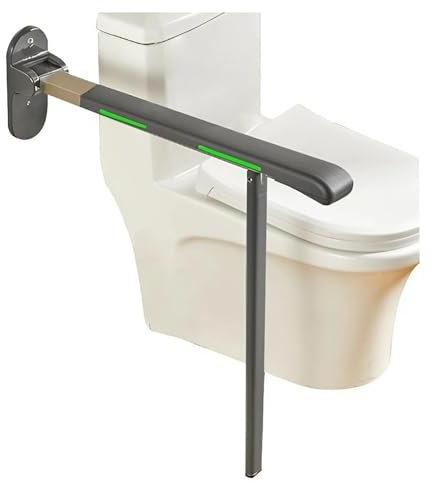ZJEQZH WC Aufstehhilfe Edelstahl Klappbar - Rutschfester StützgrifffFür Senioren/Behinderte - Wandmontage Haltegriff für Alltag