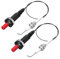 Sileduove 2 Pack Piezo Igniter Kit Push Button Starter for Gas Grills Stoves Ovens Fireplaces Heaters High Voltage Spark Generator 50cm Line