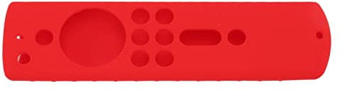 Tragbarer Elektronischer Geräteabdeckung, Stoßdämpfer Silikongehäuse, Nicht-Schlupf-Design, Vollständige Zugänglichkeit für TV Stick 4K 2018 Fernbedienung (Rot)
